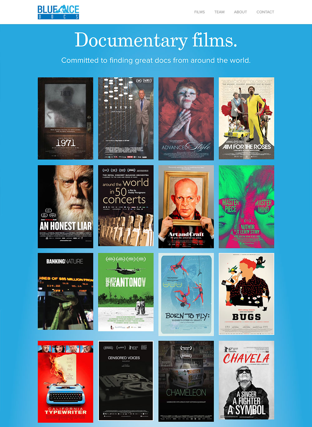 Screenshot of documentary films